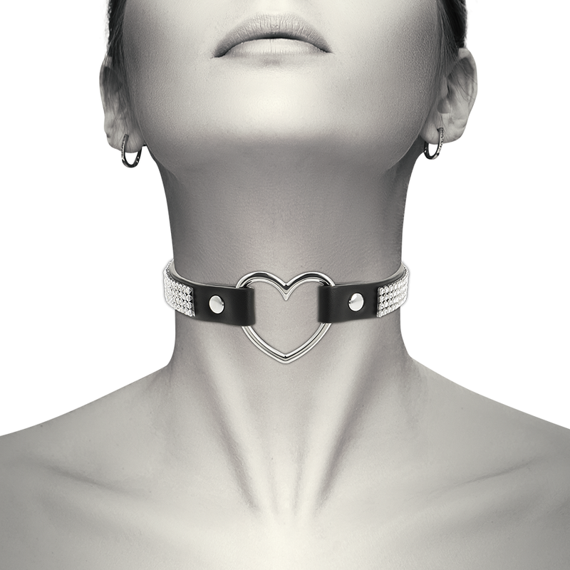 Veganes Leder – Halsband mit Herz – Bild 2