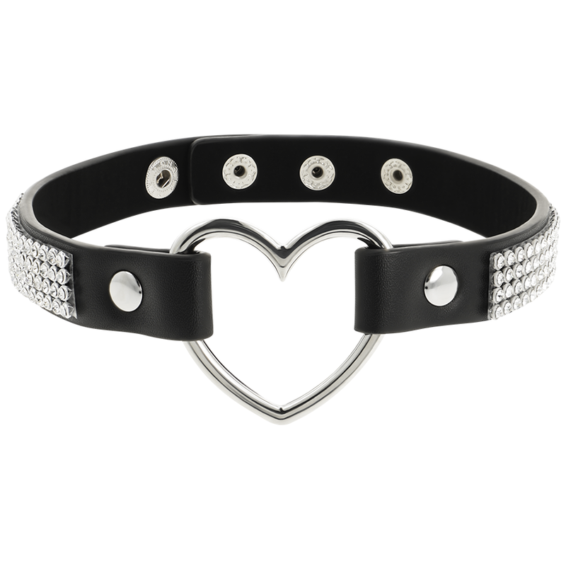 Veganes Leder – Halsband mit Herz – Bild 3