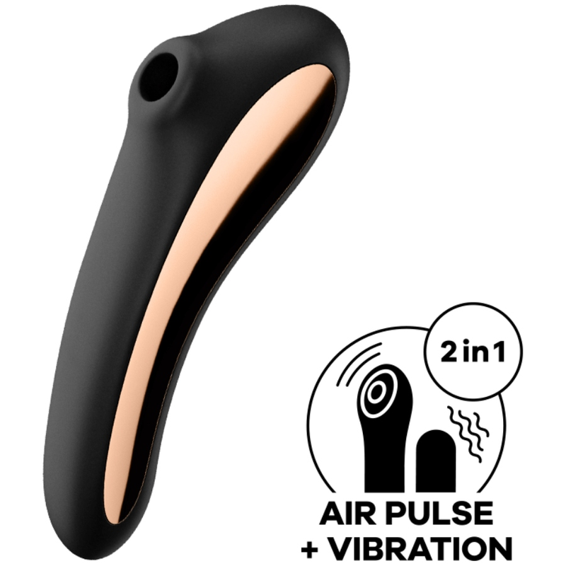 Dual Kiss Air Pulse – Saugstimulator – Schwarz – Bild 2