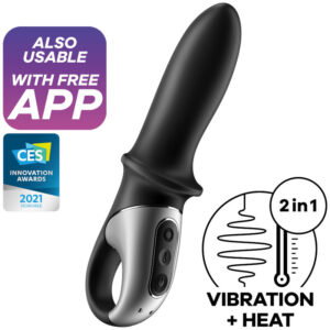 Hot Passion Anal – Analvibrator mit App-Steuerung – Schwarz