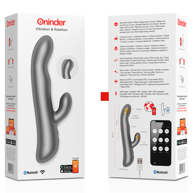 Oslo Vibration & Rotation – G-Punkt-Vibrator mit App-Steuerung und Rotationsfunktion – Schwarz – Bild 7