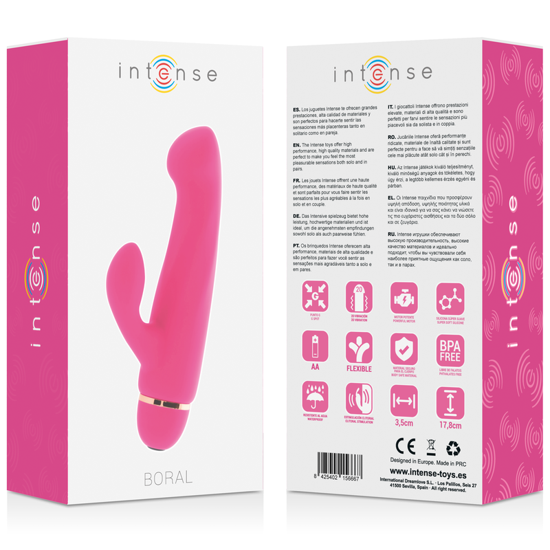 Boral – Silikon-Analvibrator mit 20 Vibrationsmodi – Rosa – Bild 5
