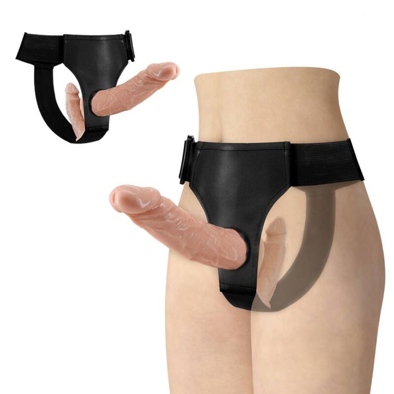 Ultra Leidenschaftlicher Doppelte Dildos mit Harness