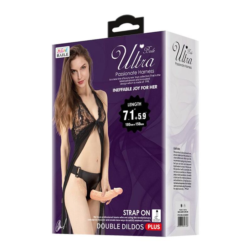 Ultra Leidenschaftlicher Doppelte Dildos mit Harness – Bild 7