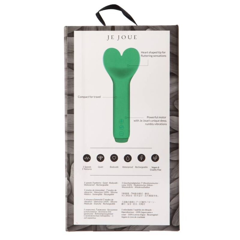 Amour – Bullet-Vibrator mit Herzspitze – Smaragdgrün – Bild 6