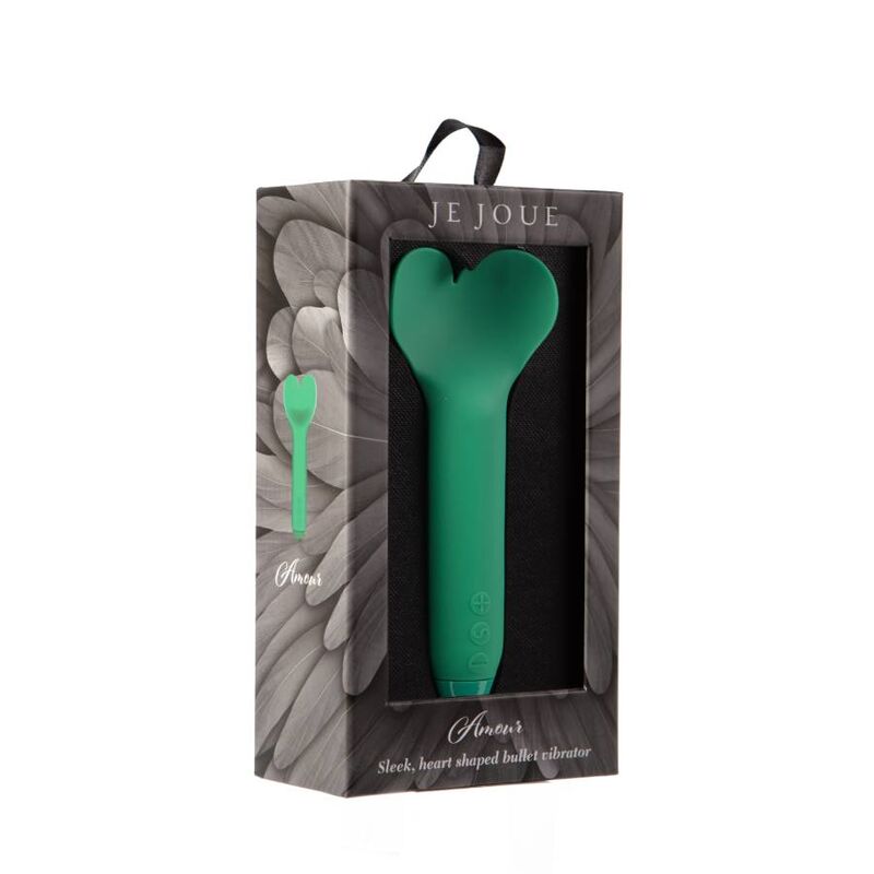 Amour – Bullet-Vibrator mit Herzspitze – Smaragdgrün – Bild 5