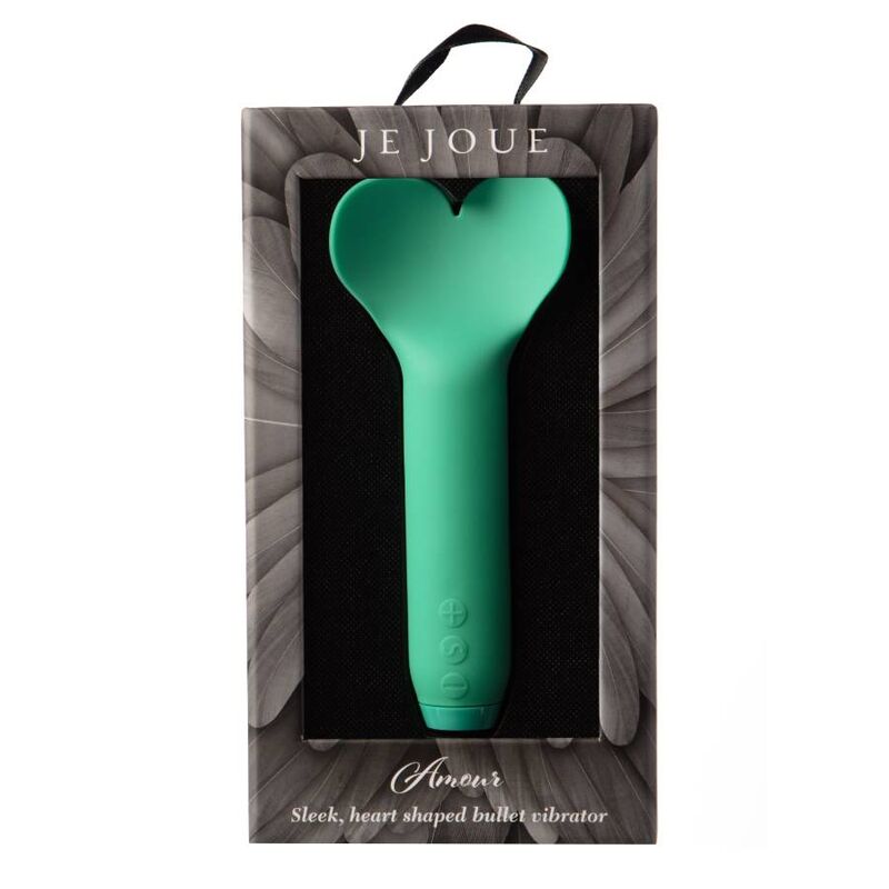 Amour – Bullet-Vibrator mit Herzspitze – Smaragdgrün – Bild 4