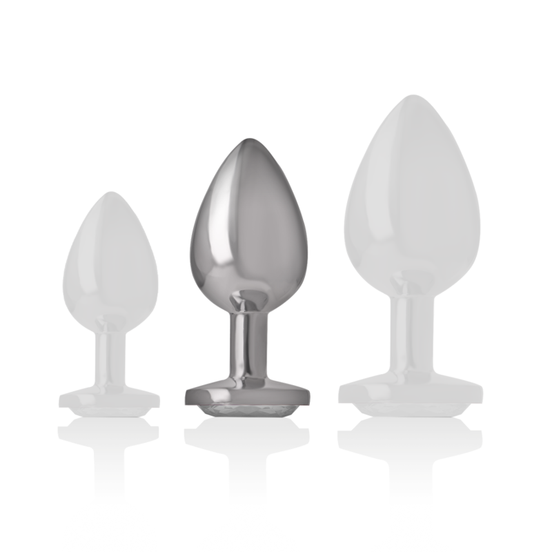 Aluminium-Analplug mit Kristall – Größe M – Bild 4