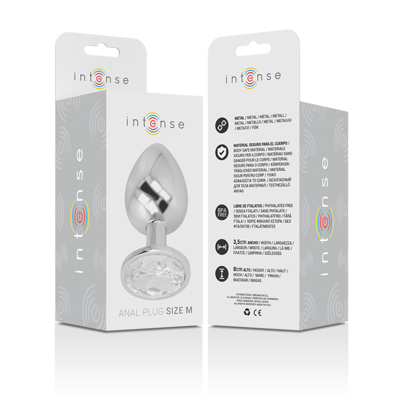 Aluminium-Analplug mit Kristall – Größe M – Bild 5