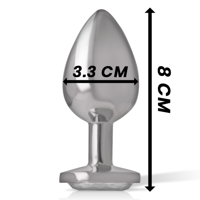 Aluminium-Analplug mit Kristall – Größe M – Bild 6