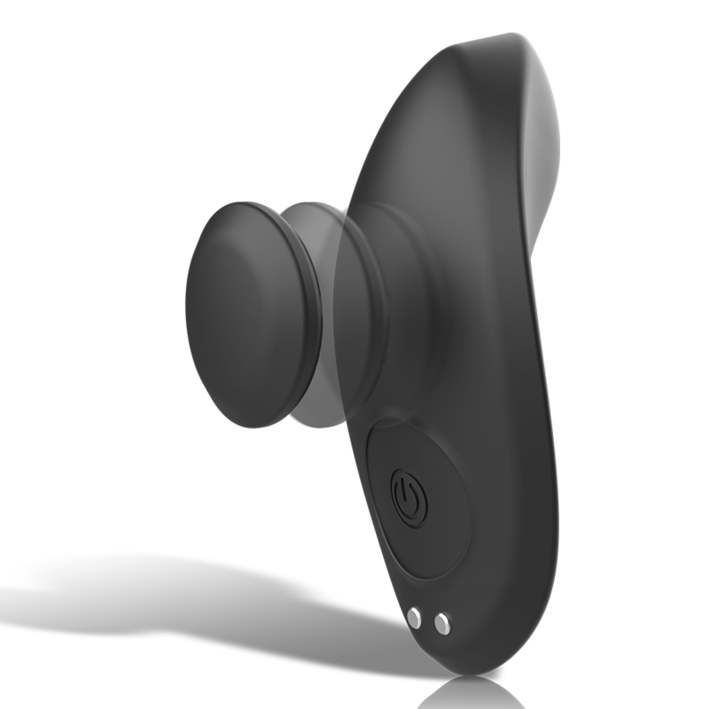 Preston Wiederaufladbarer Silikon-Vibrator-Pantie – Schwarz – Bild 3