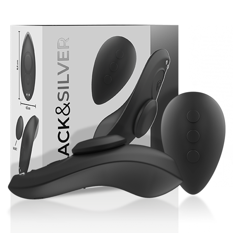 Preston Wiederaufladbarer Silikon-Vibrator-Pantie – Schwarz