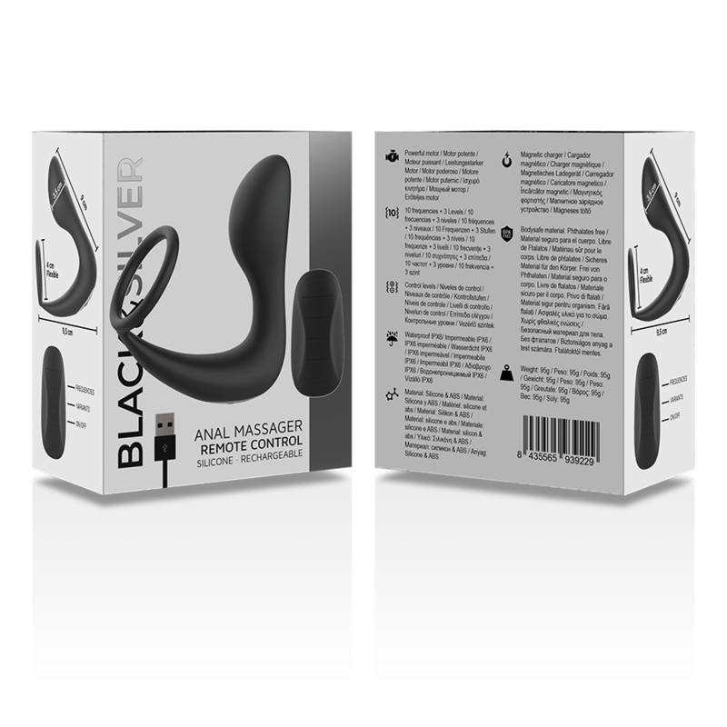 Anal-Massager mit Fernbedienung – Schwarz – Bild 7