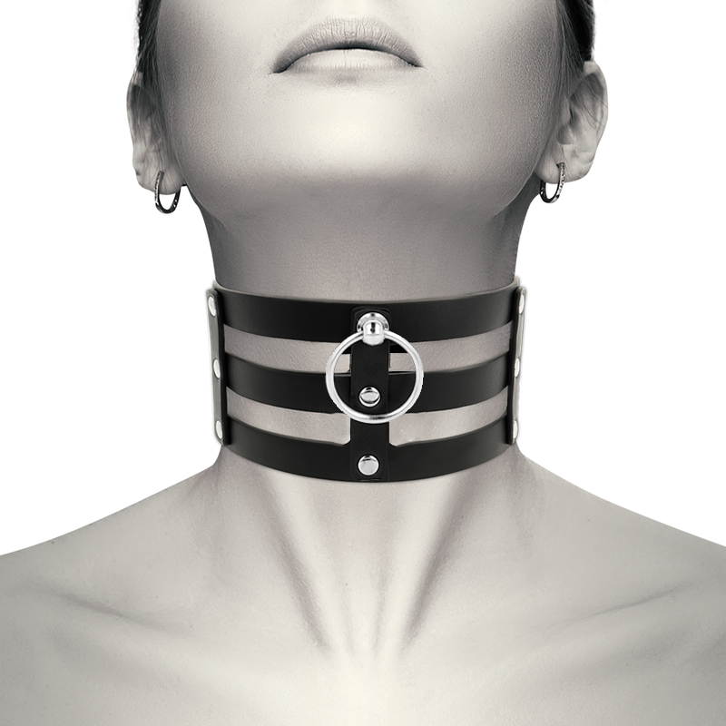 Veganes Leder – Halsband im Fetisch – Stil – Bild 2