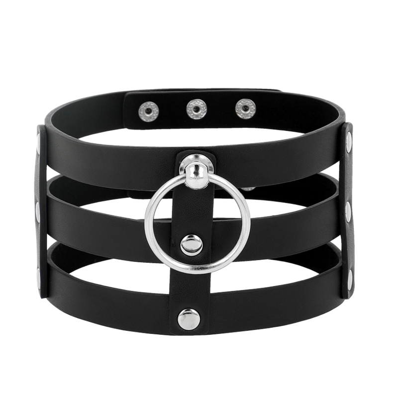 Veganes Leder – Halsband im Fetisch – Stil – Bild 4