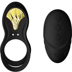 Bayek – Vibrierender Paar-Penisring – Schwarz