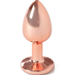 Metall-Butt-Plug Roségold, Kleine Größe 7 cm