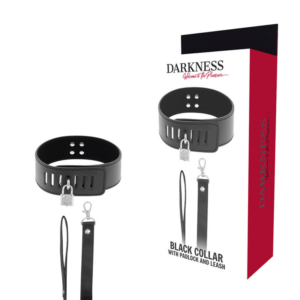 BDSM-Halsband mit schwarzem Schloss