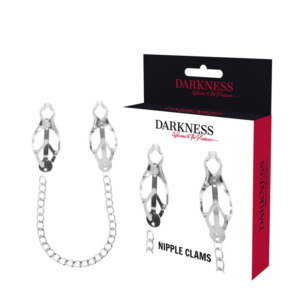 Nippelklemme aus Metall mit Kette