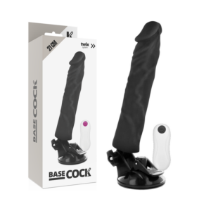 Realistischer Vibrator mit Fernbedienung – Schwarz – 21 cm – 4 cm