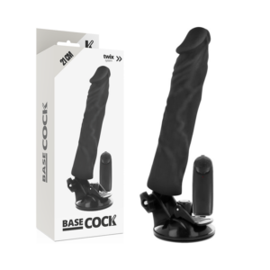 Realistischer Vibrator mit Fernbedienung – Schwarz – 21 cm – 4 cm