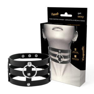 Veganes Leder – Halsband im Fetisch – Stil