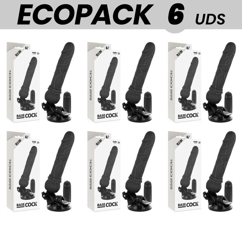 Realistischer Vibrator mit Fernbedienung – 19,5 cm – 6er-Ecopack