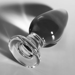 Modell 3 – Borosilikatglas-Analplug – Transparent – 11 cm – Ø 5 cm