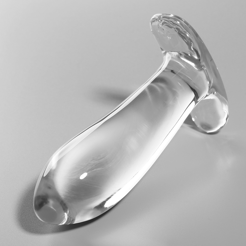 Modell 5 – Borosilikatglas-Analplug – Transparent – 12,5 cm – Ø 3,5 cm