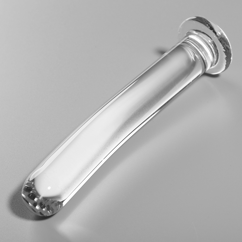 Modell 8 – Borosilikatglas-Dildo – Transparent – 14,5 cm – Ø 2 cm