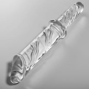 Modell 24 – Borosilikatglas-Dildo – Transparent – 28,5 cm – Ø 5 cm