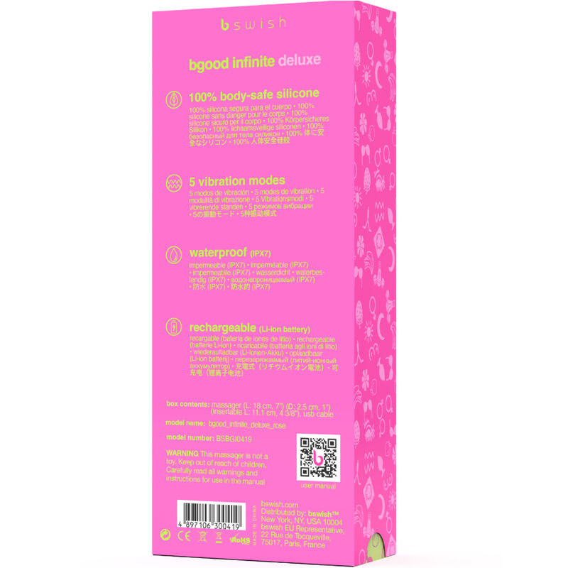 Bgood Infinite Deluxe Wiederaufladbarer Vibrator Silikon – Rosa – Bild 5