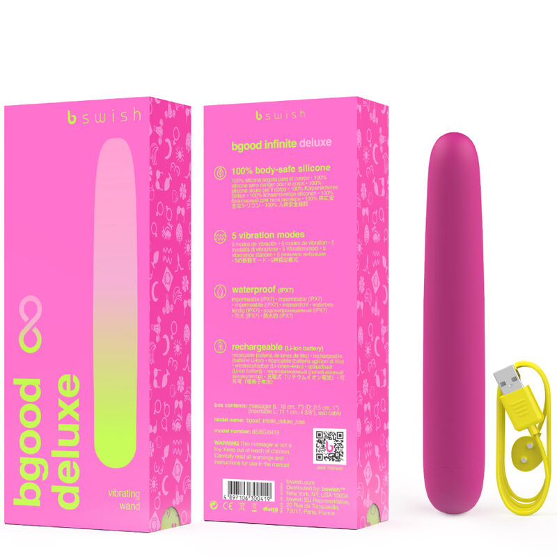 Bgood Infinite Deluxe Wiederaufladbarer Vibrator Silikon – Rosa – Bild 3