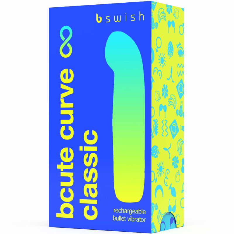 Bcute Curve Infinite Klassischer Wiederaufladbarer Vibrator aus Blauem Silikon – Bild 4