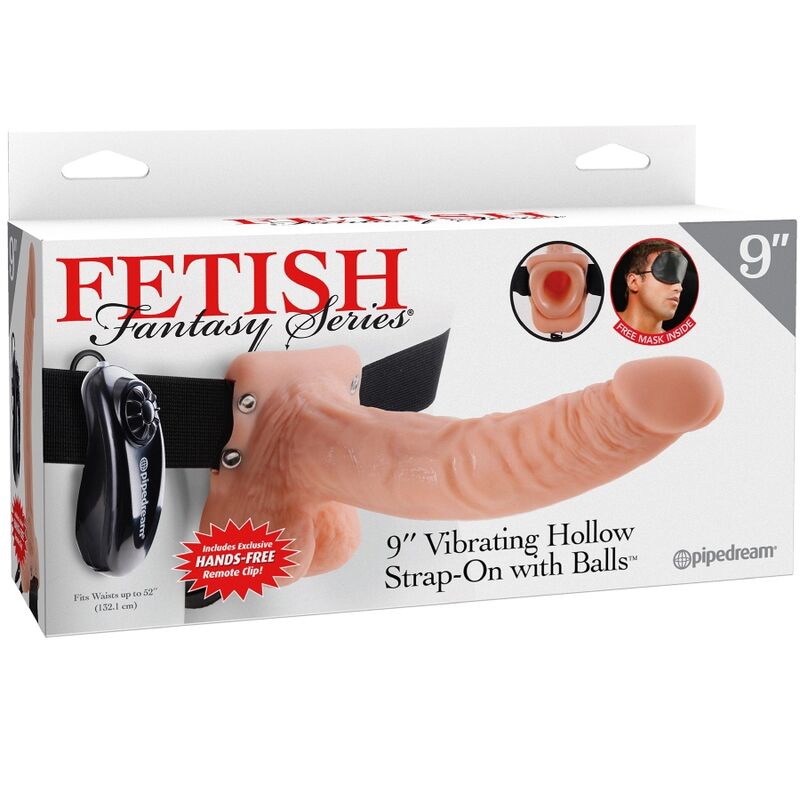 Verstellbares Strap-on-Set mit Dildo, Hoden und Fernbedienung – 23 cm – Bild 5