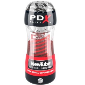 Viewtube 2 Spiralkompression – Automatischer Masturbator mit Saugfunktion – Transparent