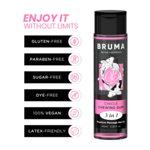 3-in-1 Massageöl mit Wärmeeffekt – Bubblegum – 100 ml