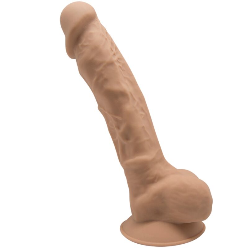 Model 1 Penis Silexpan – Realistischer Dildo – Karamell – 17,5 cm