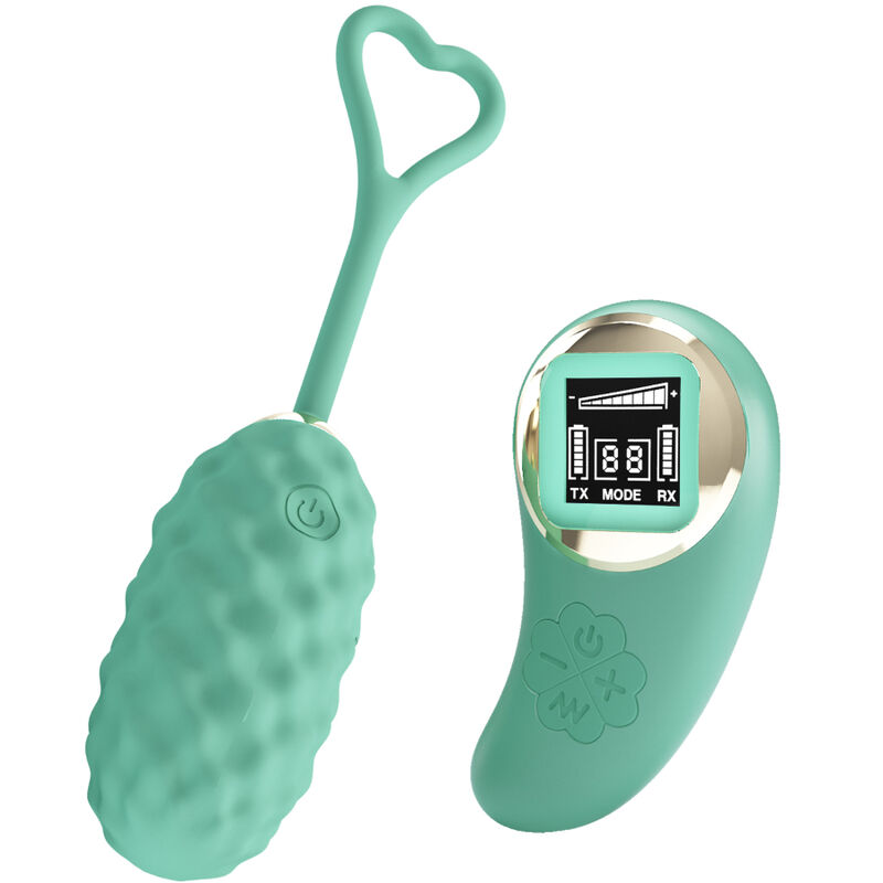 Vivian – Vibrationsei mit Fernbedienung – Grün