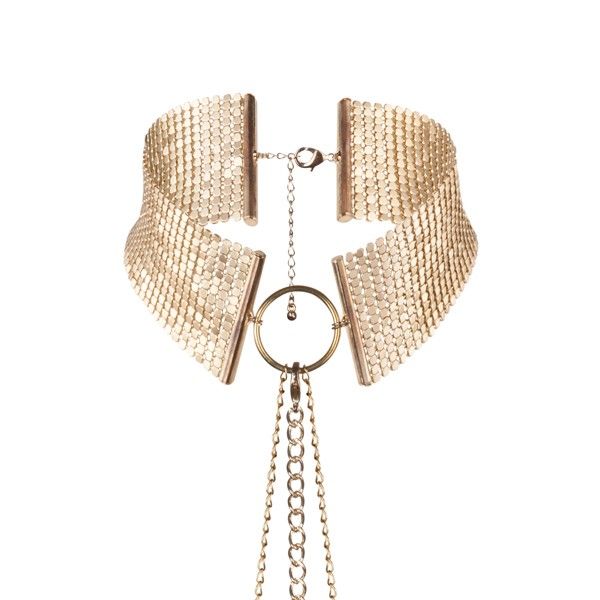 Désir Métallique – Halsband aus goldenem Metallgewebe