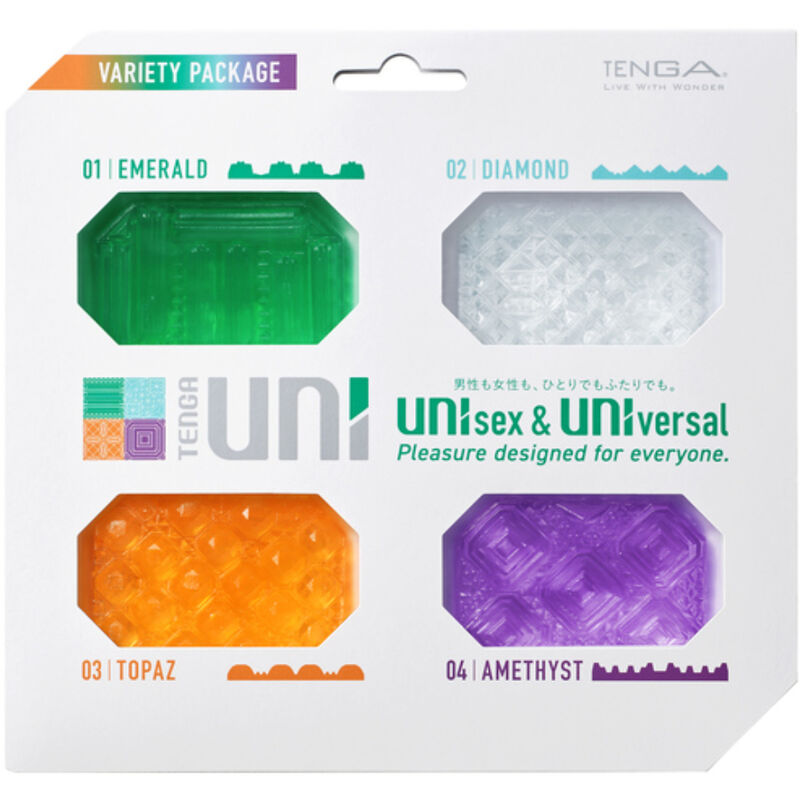 Uni Variety – Unisex-Fingerstimulatoren, 4-teilig