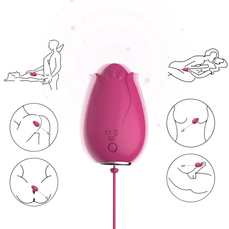 Mandala Ei – G-Punkt-Vibrator mit Fernbedienung – Fuchsia – Bild 4