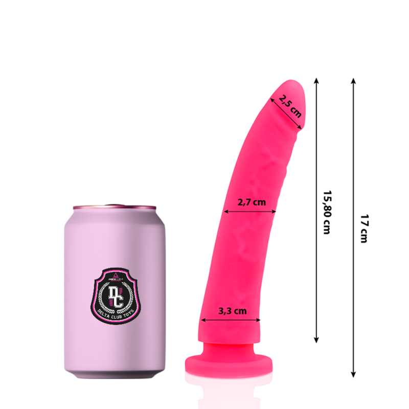Silikon-Dildo – Rosa – 17 cm