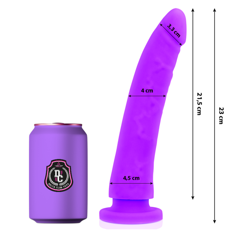 Silikon-Dildo – Lila – 23 cm