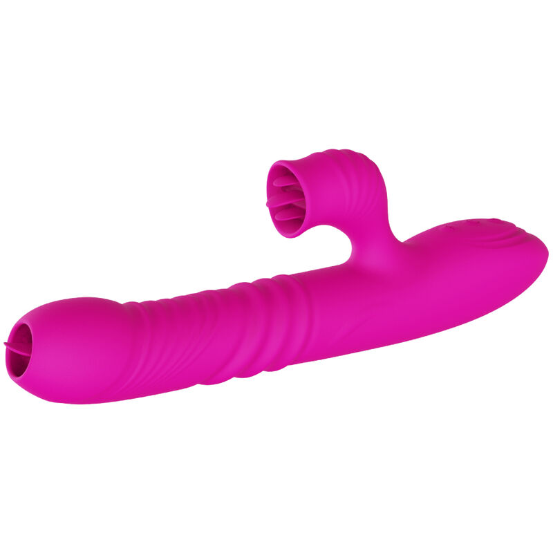 Fanny Multifunktions-Doppelzungen – Zungenstimulator mit Wärmefunktion – Fuchsia – Bild 2