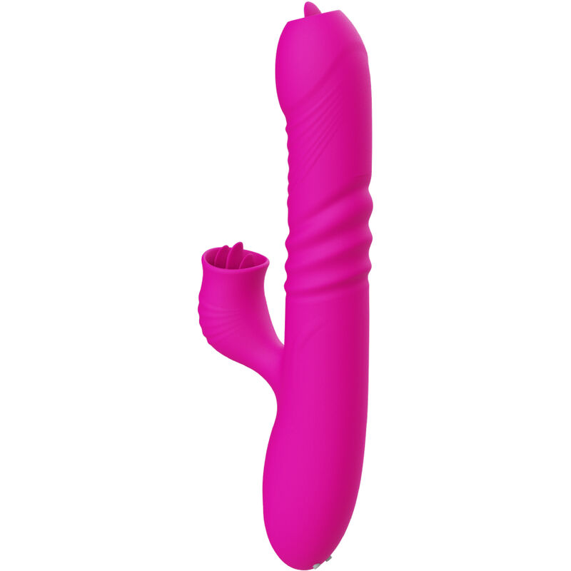 Fanny Multifunktions-Doppelzungen – Zungenstimulator mit Wärmefunktion – Fuchsia – Bild 5