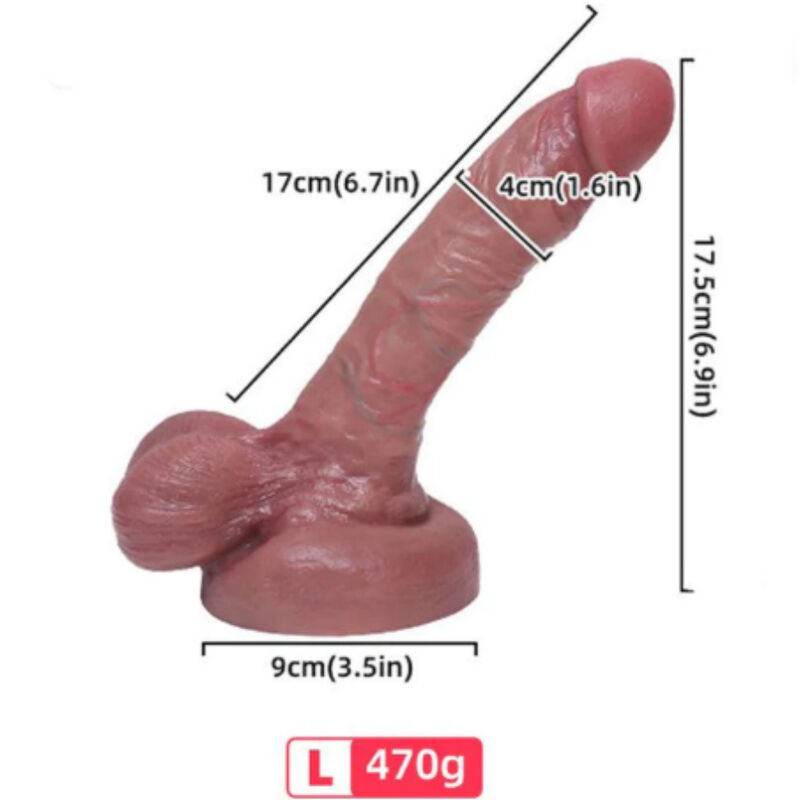 Realistischer Flüssigsilikon – Realistischer Flüssigsilikon-Dildo – 17 cm