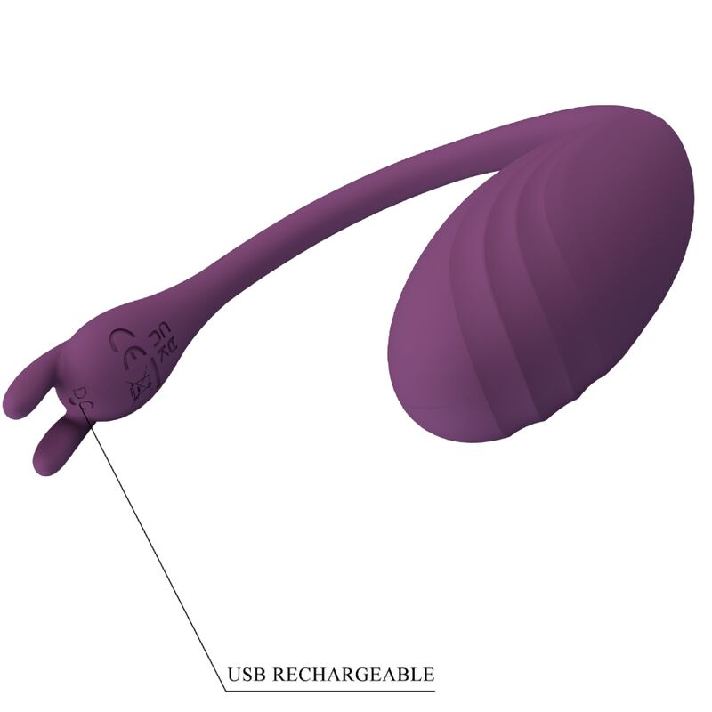 Catalina – Vibrationsei mit App-Steuerung und Fernbedienung – Lila – Bild 9