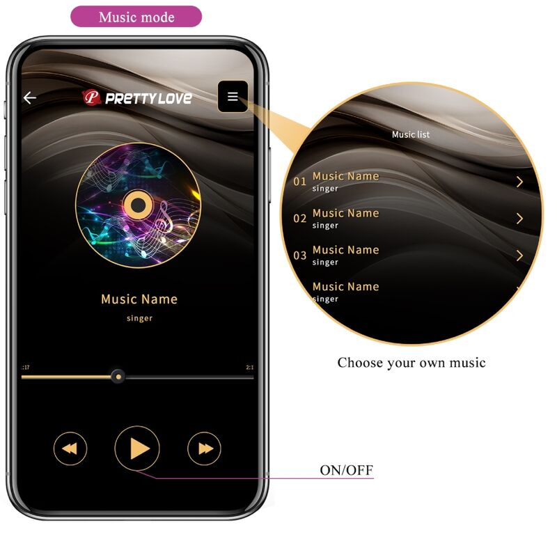 Catalina – Vibrationsei mit App-Steuerung und Fernbedienung – Lila – Bild 16