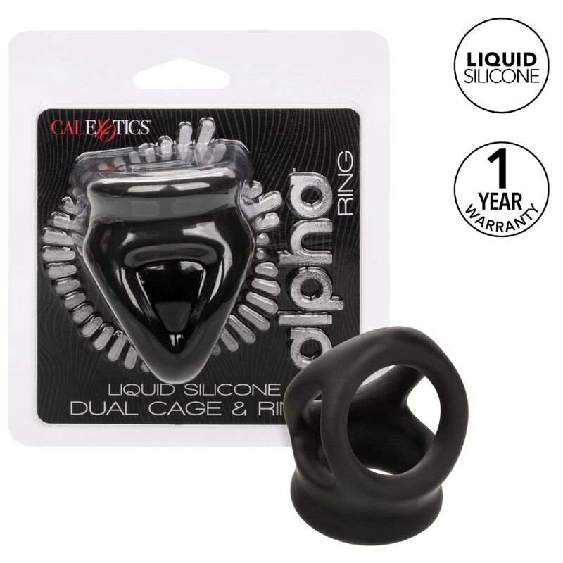 Alpha Dual Cage – Peniskäfig-Ring – Schwarz – Bild 2